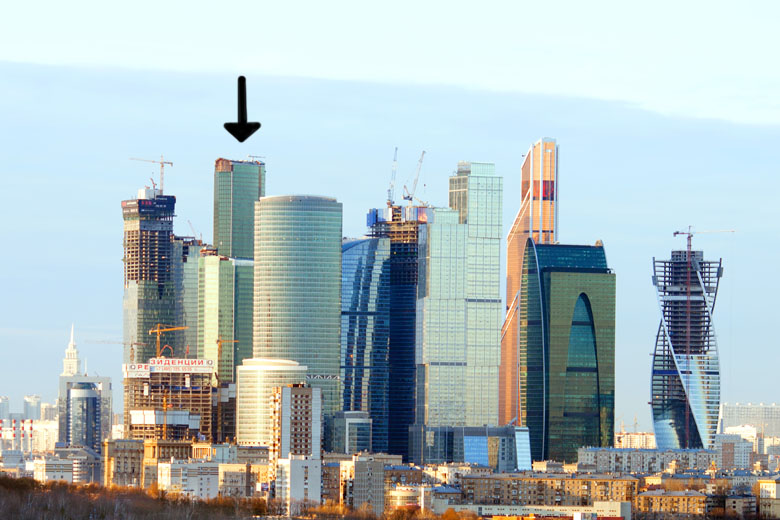 Moskou skyline incl Eurasia 780