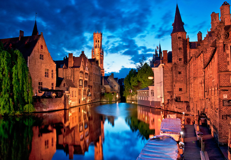 Brugge kanaal avond