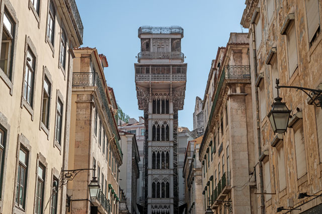 Santa Justa lift, Lissabon