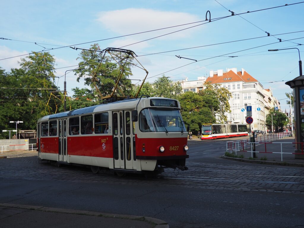 Afbeelding van het openbare vervoer in Praag